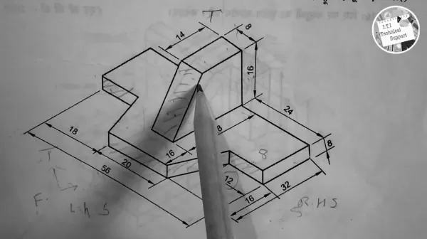 PRODUCT DESIGN: Third angle projection of a bracket